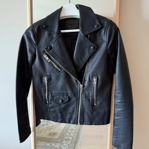 NWOT Women's Blank NYC Faux Leather Moto Jacket (Size XS) - Picture 1 of 3